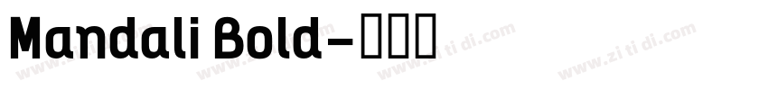 Mandali Bold字体转换